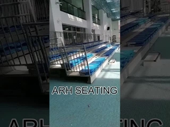 Silberner einziehbarer Bleacher sitzt Sitzplatz-Kapazität 30-300 vor