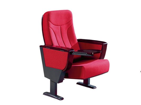 Promi sitzt bewegliches Stahlbein-Falten-Auditorium mit verstecktem Tablet vor